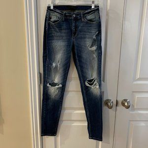 KanCan Distressed/Destroyed Skinny Ankle Jeans